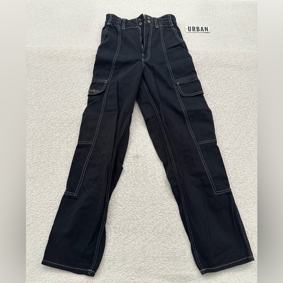 BDG Urban Outfitters Relaxed Skater Jeans Black Size 25 NEW WITH TAGS - Picture 1 of 6